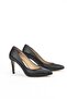 , Women's Genuine Leather Heeled Shoes 1431030Z4292 Black - 4