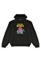 Printed Oversize Hooded Sweatshirt
