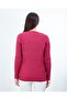 Women's Dried Rose Knitwear V-Neck Winter Mother Flexible Sweater - 6