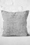 Antique Patterned Digital Printed Pillow and Throw Pillow Cover with Woven Motifs on Gray Background - 3