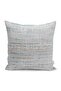 Digital Printed Pillow and Throw Pillow Cover with Antique Motif on Gray and Blue Background