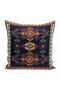 Digital Printed Pillow and Throw Pillow Cover with Local Motif on Dark Blue Floor