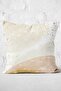 Gold - Digital Printed Pillow and Cushion Cover with Modern Motif and Abstract Pattern on Cream Floor - 3
