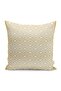 Gold - Digital Printed Pillow and Cushion Cover with Framed Motif on Cream Floor