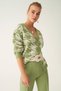 Illas Mold Green Ecru Color Women's Knitwear Cardigan - 3