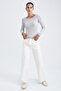 Slim Fit Striped Crew Neck Knitwear Sweater - 2
