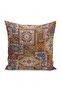 Authentic Themed Patterned Patchwork Patterned Digital Printed Pillow Throw Pillow Cover