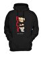 Relax Printed Black Sweatshirt