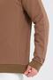 Men's Crew Neck Long Sleeve Sweatshirt Brown - 2