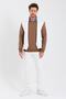 Men's Crew Neck Long Sleeve Sweatshirt Brown - 5