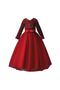 Red Tarlatan Zara Sequined Children's Evening Dress - Girls' Dress - Girls' Prom Dress -
