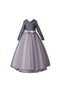 Gray Zara Sequined Children's Evening Dress - Girls' Dress - Girls' Prom Dress - Christmas Dress