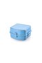 Yellow Compartmented Lunch Box / Two Compartment Feeding Storage Container Box - 6