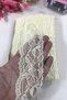 Cream Lycra Lace Decoration Lace 5 Meters – Decorative Ribbon, Stylish Design, Women's Accessory – Decor - 2