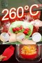 Airfryer Mold Oil-Free Frying Hot Air Fryer Silicone Basket Mat Non-Stick Baking Oven Mat - 4