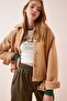 Women's Biscuit Wool Blended Boucle Coat TO00038 - 3