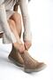Lorrie Stone Detailed Zippered Suede Women's Boots Mink - 3