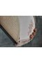 Algeria 2-Piece Lace and Tasseled Bath Mat Set - Fringed and Powder French - 2