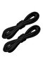 200 cm Black Round Shoelaces, Ribbed Durable Sturdy Laces, Shoelace Tie Rope - 8