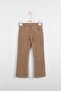 Girl's Camel Velvet Trousers