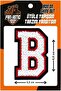 Iron-On Woven Plush, College, Punch, Letter, White, B Emblem Model