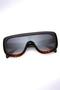 Snowboars/ski Goggles Geometric Design Leopard Detailed Black Frame Black Glass - 2