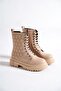 Women's Embossed Patterned Boots Md1145-116-0001 - 4