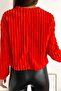 Women's Orange Plush Fabric Standard Size Yumoş Sweater - 5