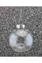 6 Pieces 8cm Hollow Transparent Silver Glitter Stringed Snow Globe Christmas Tree Ornament - 2