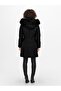 Leather and Fur Detailed Long Coat 15160168 - 4