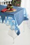 Ays Home Blue Christmas New Year Dining Tablecloth - 2
