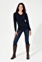 Navy Blue Women's Sweater - 2