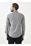 Button Collar Printed Gray Men's Shirt Gm2008100096 - 4