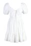 White Brode Skater/Balloon Sleeve Mini Lined Woven Dress Twoss22El00792 - 7