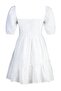 White Brode Skater/Balloon Sleeve Mini Lined Woven Dress Twoss22El00792 - 9