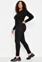Solmayan Siyah Yüksek Bel Esnek/Stretch Büyük Beden Skinny Jeans TBBAW23CJ00061 - 8