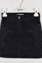Girl's Velvet Navy Blue Skirt - 2