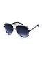 Women's Sunglasses Drop Design Black Frame Black Glass - 2