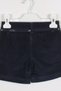 Girl's Navy Blue Corduroy Shorts with Belt Detail - 4