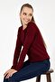 Crew Neck Red Women's Sweater Card