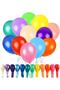 32Pcs Patternless Colorful Metallic Balloons Mixed Bright Color Party Birthday Celebration (12Inc-A Unprinted)