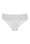 White Cotton Front Waist And Back V Lace Slip Women's Panties