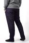 Men's Dark Navy Blue Straight Leg Soft Honeycomb Fabric Comfortable Sweatpants 22eesah566 - 5