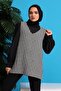 سترة نسائية منقوشة بنقشة Houndstooth - 6