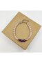 Amethyst And Pink Quartz Stone Sphere Cut Natural Stone Bracelet - 2