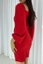 Flexible Crepe Fabric Tie-Up Strapless Neck Long Sleeve Mini Evening Dress 581890 - 2