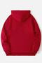 Unisex Red Atlanta Printed Hooded Sweatshirt - 2