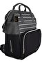 Gray Black Mother Baby Care Bag + Carrycot Baby Carrier Stroller Double Set Striped - 7