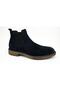 Genuine Leather Chelsea Navy Blue Men's Boots - 2