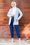 Skinny Leg Denim Trousers Dark Denim 6035 - 4